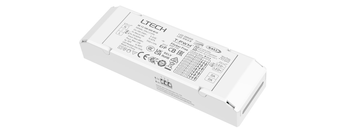 12W 100-450mA CC DALI-2 DT6 LED driver SE-12-100-450-W1D