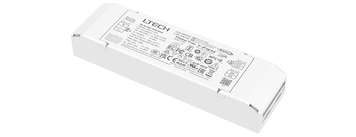 40W 300-1050mA NFC CC DALI DT6 LED driver SE-40-300-1050-W1D