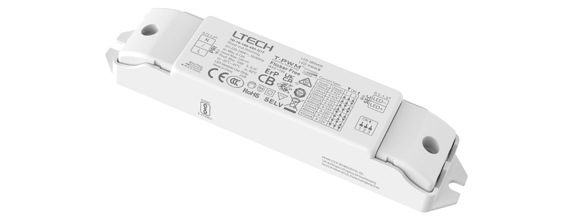 10W 100-450mA CC Triac LED Driver TD-10-100-450-G1T