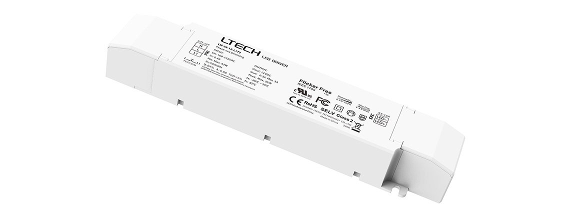 36W 12VDC CV Triac LED Driver LM-36-12-L1T2