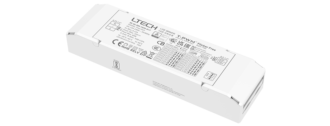 40W 300-1050mA CC Triac Driver SE-40-300-1050-G1T