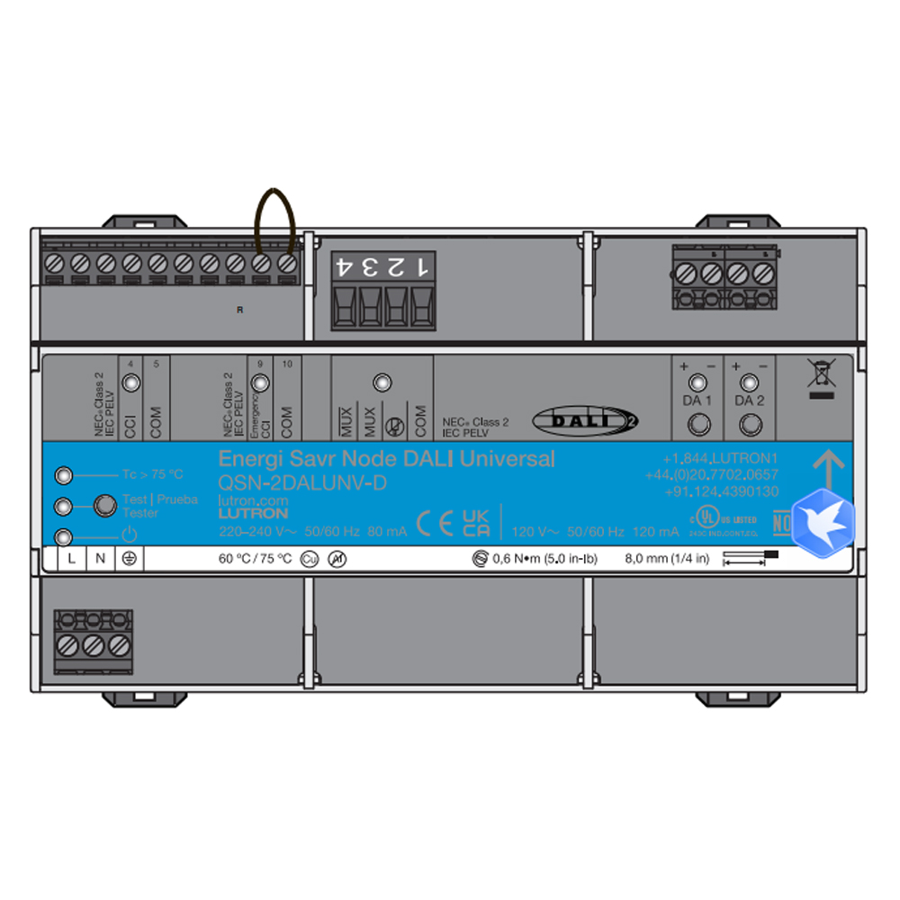 The Energi Savr Node unit DALI DALI-2 Universal Power Module QSN-2DALUNV-D/S