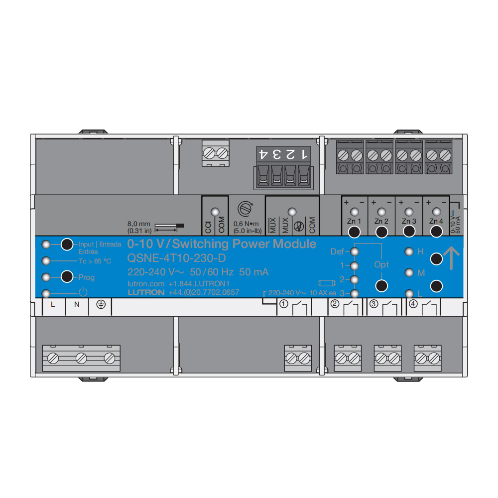 Energi Savr Node 0–10 V/Switching Power Module QSNE-4T10-230-D